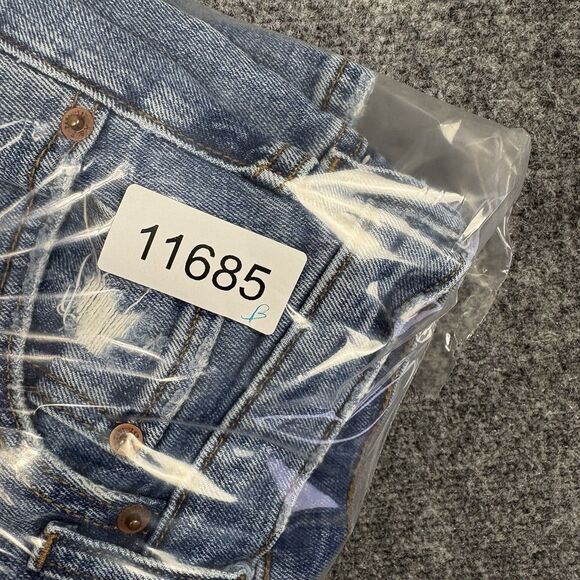 Abercrombie & Fitch The 90's Slim Straight Jeans Womens Size 25 Ultra High - Picture 10 of 10